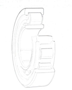 Radial cylindrical roller bearing